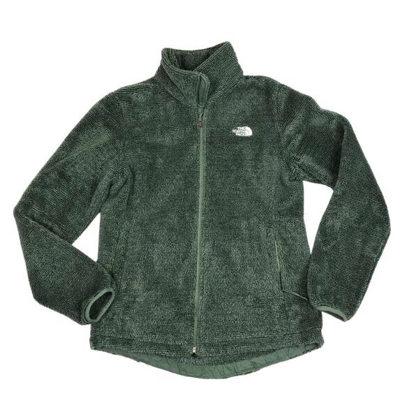THE NORTH FACE Osito Fleece Jacket Women M Forest Green Outdoor Athletic Travel - Picture 2 of 10
